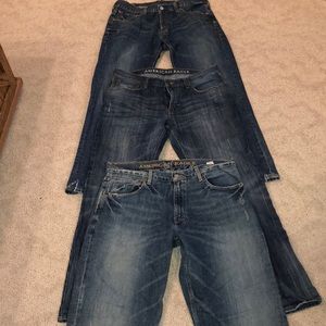 Hollister & American Eagle Jeans (3 pairs)
